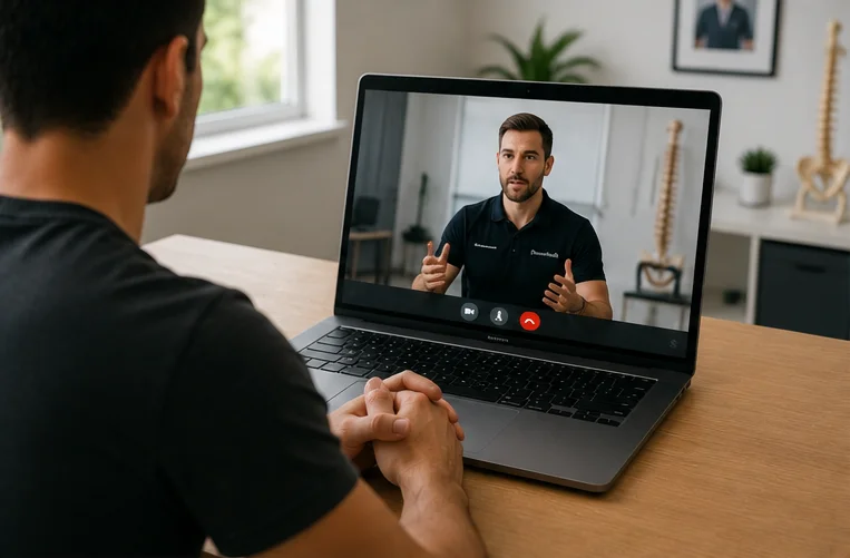 Video physiotherapy consultation